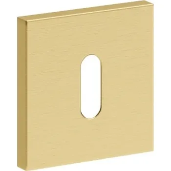 Dveřní kování Rozeta na klíč hranatá zlatá Fiumo - komplet 2ks