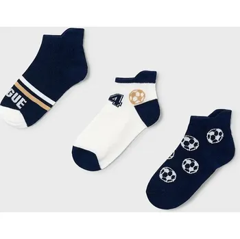 Chlapecké oblečení Dětské ponožky Mayoral 3-pack 10183.5G.Mini.PPY2 námořnická modř 59X, vel. 23/26