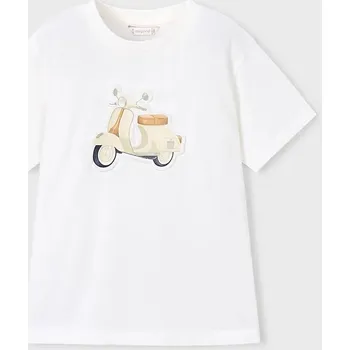 Chlapecké tričko Dětské bavlněné tričko Mayoral 3059.5C.Mini.PPY2 béžová 01X, vel. 134