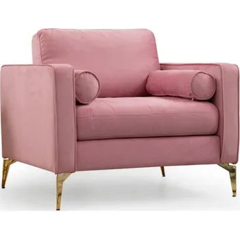 Křeslo Křeslo Rome růžové/zlaté