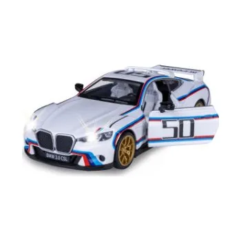 autíčko BMW 3.0 CSL Diecast 1:34 weiß inkl. Knopfzellen (DE)