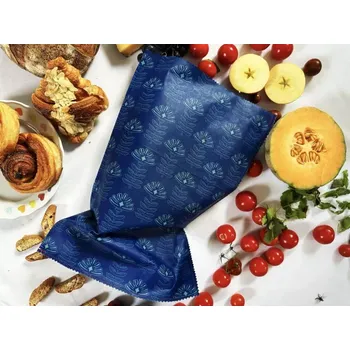 Sáček na potraviny Božan balič Pytloň voskovaný Pytlík 27x40cm. Modrotisk