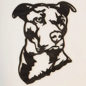 Obraz Pitbull obraz Světle hnědá lazura