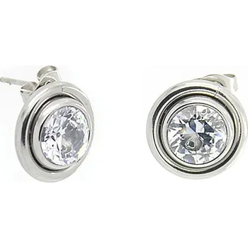 Náušnice Foxette Náušnice z chirurgické oceli Bold - Čirá JF_0353