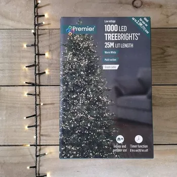 Vánoční dekorace Premier Multifunkční Světla Treebrights s Časovačem Teplá Bílá 1000 LED - LV162179WW