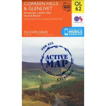 Encyklopedie Correen Hills & Glenlivet, Bennachie & Ladder Hills, Insch & Rhynie - Ordnance Survey