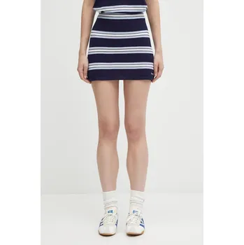 Dámská sukně Hedvábná sukně Sporty & Rich Serif Logo Silk Pique Aline, M, námořnická modř, 59X