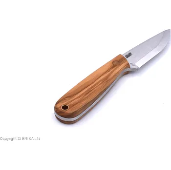 lovecký nůž Brisa Necker 70-Olive 12C27 Scandi Pouzdro Multicarry 70 BRS-009-9812-1548