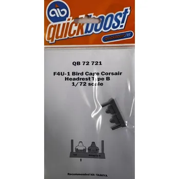 Plastikový model Quickboost 1/72 F4U-1 bird cage Corsair headrest type B (TAM)