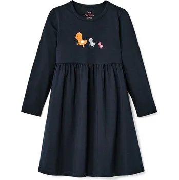 Dámské šaty 671261 - Tchibo - Žerzejové šaty pro miminka - pro miminko - vel. 74/80 - barva: modrá