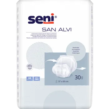 Plena pro dospělé SENI San Alvi—Vložná plena pro inkontinenci stolice 30 ks