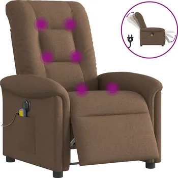 Křeslo Masážní křeslo VidaXL hnědé