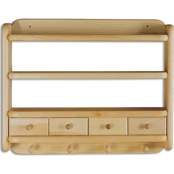 Ložnice Police PK118 povrchová úprava Bezbarvý přírodní lak