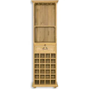 Jídelní set Vitrína KW700 povrchová úprava - včelí vosk Hnědý včelí vosk