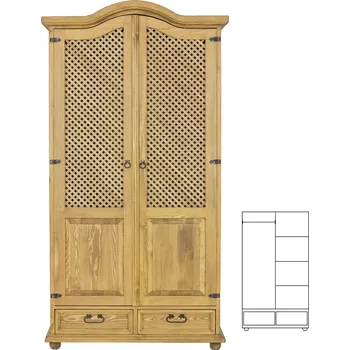 Ložnicová sestava Skříň SF739 povrchová úprava - včelí vosk Bezbarvý včelí vosk