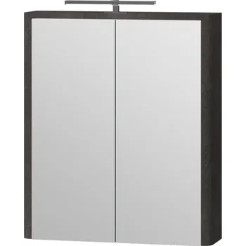 Zrcadlo Lavedo Livorno Structure Stone 60 zrcadlová skříňka do koupelny s LED osvětlením, LVRMC-60STRUCTURESTONE