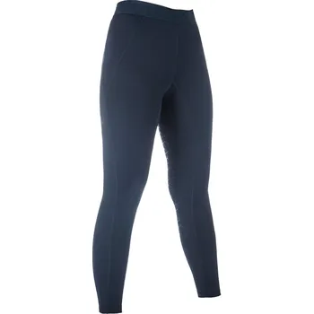 Vybavení pro jezdce Jezdecké legíny HKM Tabea se silikonovým sedem, tmavě modrá, Dámské - 38