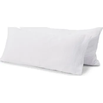 Povlak na polštářek 724857 - Tchibo - Mušelínové povlaky na polštář - barva: bílá
