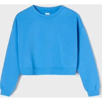 Dámská mikina Sinsay - Mikina s kulatým výstřihem - modrá - 6309J-05X - 6309J-05X-XS