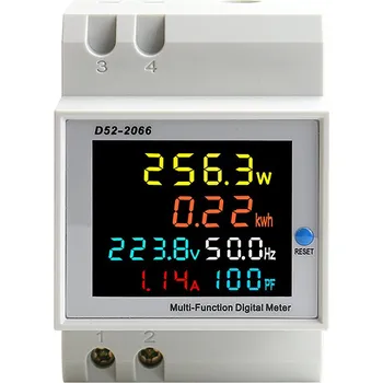 D52-2066 Multifunkční měřič s LCD displejem na DIN lištu AC 200-450V