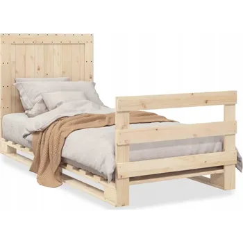 Postel Rám postele z masivního borovicového dřeva 200 x 90 x 104 cm, neošetřený