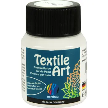Speciální výtvarná barva Barva na tmavý textil Nerchau, 59 ml - bílá