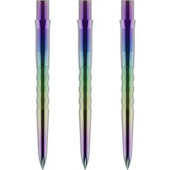 Šipka Hroty na steel šipky Mission Caliburn EVO Grooved 26mm duhové 3ks