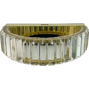 Nástěnné svítidlo Zlaté nástěnné svítidlo RING osazené krásnými krystaly