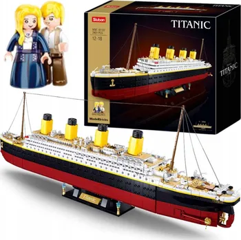 ostatní stavebnice STAVEBNICE SLUBAN OBROVSKÝ LOĎ RMS TITANIC 77 CM TRANSATLANTICKÝ 2401 DÍLŮ