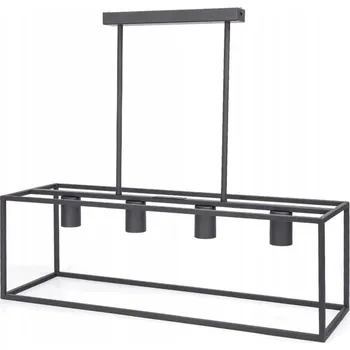 KOVOVÉ 4-BODOVÉ ZÁVĚSNÉ SVÍTIDLO 22x70cm E27 VINTAGE, délka 40-110cm