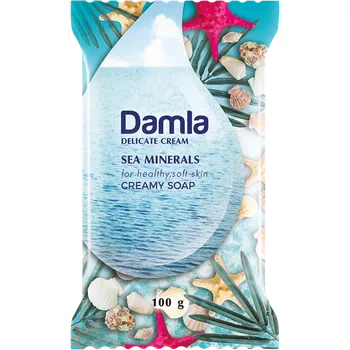 Mýdlo Damla SM jemně krémové mýdlo Mořské minerály 100g