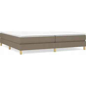 Postel Rám postele z sametu a překližky, taupe (šedohnědá), 203x200x25 cm