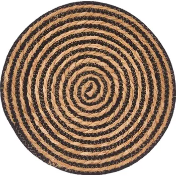 prostírání Jutové prostírání JUTYTY 35 cm černé/hnědé