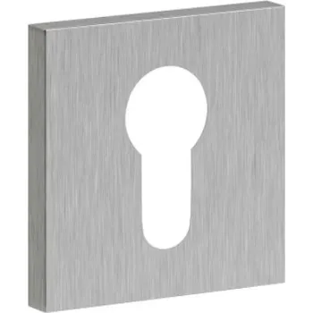 Dveřní kování Rozeta na vložku hranatá stříbrná Fiumo - komplet 2ks