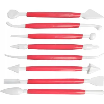 ŠPACHTLE NA ZDOBENÍ DORTŮ A KOLÁČŮ SADA CUKRÁŘSKÝCH NOŽŮ 8 KS