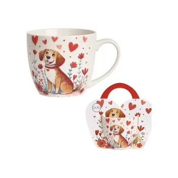 Kubek 460 ml w "koszyczku" PIES