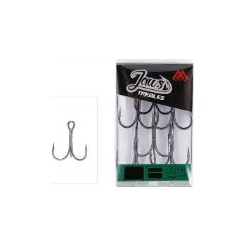 Rybářský háček Trojháčky na přívlač s protihrotem Mikado Jaws 8 ks