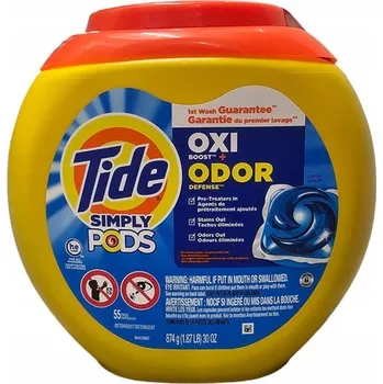 Prací prostředek Tide OXI + Boost Odor 55 ks Univerzální kapsle