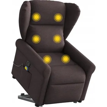Křeslo Masážní křeslo VidaXL hnědé