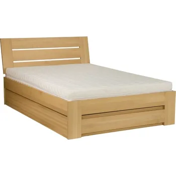 Ložnice Postel LK192 BOX moření výběr povrchové úpravy Bezbarvý přírodní lak rozměr 90x200