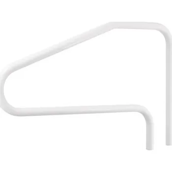 Madlo do koupelny Bazénové madlo VEVOR, 122 x 81,3 cm, nosnost 100 kg, vysoce odolné plavecké madlo z nerezové oceli, bezešvé svařování, zapuštěné nebo k montáži na základnu, pro bazény, aquaparky, lázeňská centra