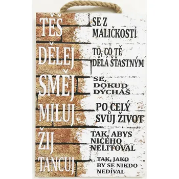 Dřevěný obraz "Maličkosti" 20x30 cm CZ/SK tištěné na dřevo bez rámu Jazyk: SK