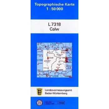 Topographische Karte Baden-Württemberg, Zivilmilitärische Ausgabe - Calw