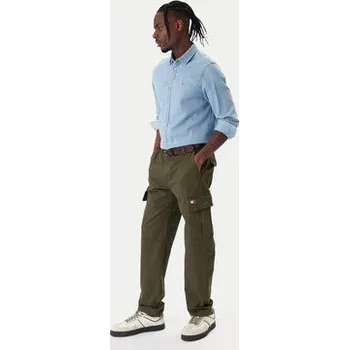 Pánské kalhoty Tommy Jeans Kalhoty z materiálu Sonny DM0DM22651 Zelená Slim Fit 38_32