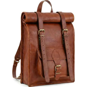 Městský batoh Glara leather Kožený rolovací batoh - Wanderlust Dream 1127511