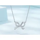 For Silver Stříbrný náhrdelník s elegantním motivem mašle – Stříbro 925 Druh barvy: Stříbrná