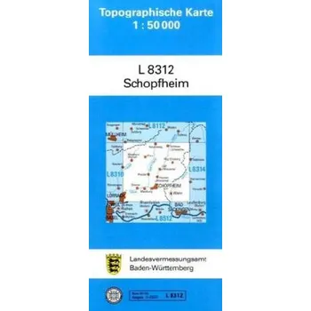 Topographische Karte Baden-Württemberg, Zivilmilitärische Ausgabe - Schopfheim