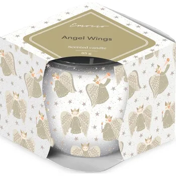 Svíčka Emocio Vonná svíčka ve skle Golden Angels 70×62 mm