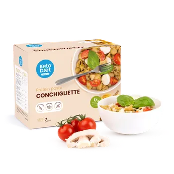 Keto dieta KetoDiet Proteinové těstoviny – Conchigliette (7 porcí)
