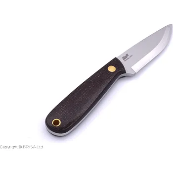 lovecký nůž Brisa Necker 70-Bison micarta 12C27 Scandi Pouzdro Necker 70 Kůže BRS-002-9823-1549